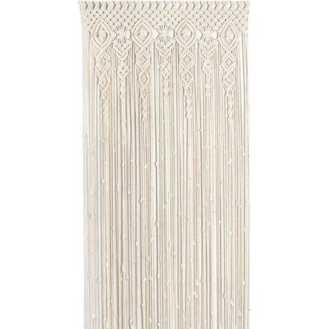 royaluxe - Tapisserie Murale en Macramé, Tapisserie Tissée, Décoration Murale Bohème pour Séparateur d'espace, Fenêtre, Rideau de Porte, Mariage, 100x200cm (1/5)