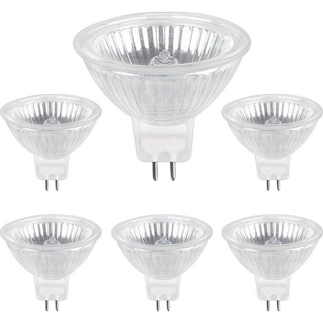 Ampoule Halogene GU5.3 50W 12V, 800lm Blanc Chaud 2700K Dimmable, Ampoule Spot Halogène MR16, pack de 6 (1/5)