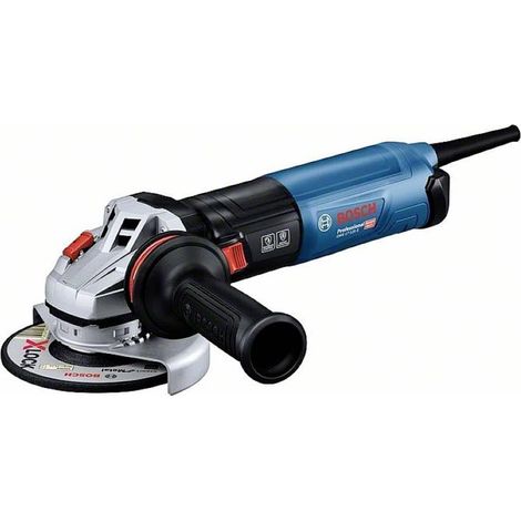 meuleuse angulaire GWS 17-125 S 1 700 W poignée auxiliaire capot de protection capot protection pour tronçonner filtre à poussière clé à ergots flasque et écrou de serrage (1/3)
