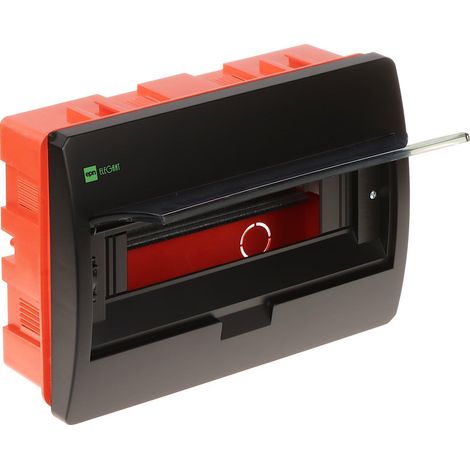Unterputz Verteiler - 12 Module - Schwarz - IP40 - Elegant und Robust