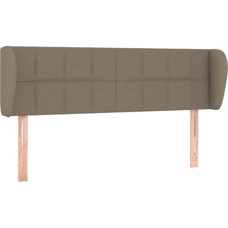 Maison Exclusive - Cabecero de tela gris taupe 147x23x78/88 cm (1/5)