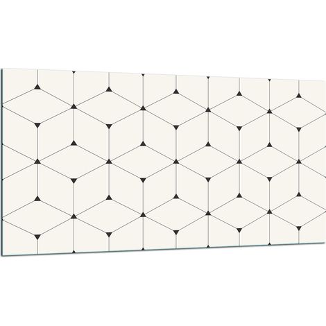 PLAQUE DE PROTECTION EN VERRE POUR CUISINIÈRE 90x52 MOSAÏQUE (1/5)