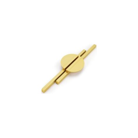 Set di 2 maniglie per mobili da cucina, interasse fori 160 mm, finitura oro, maniglie per mobili da cucina, maniglie per cassetti da cucina, maniglia in ottone - Crezuo