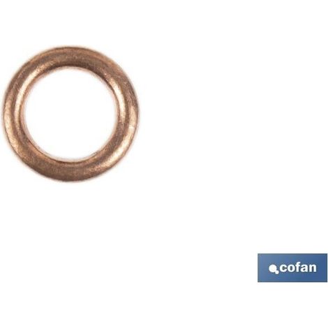 Pack de 100 rondelles en cuivre pour bouchon de carter 8x14 (1/4)