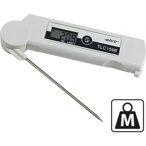 Thermomètre à sonde pliable - De -50°C à 200°C - Ebro