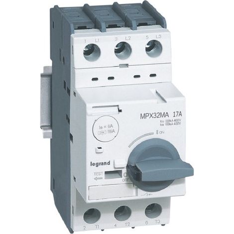 Legrand 417352 Magnetischer Motorschutzschalter, einzeln, mpx³, 32 mA – 17 A – 50 kA