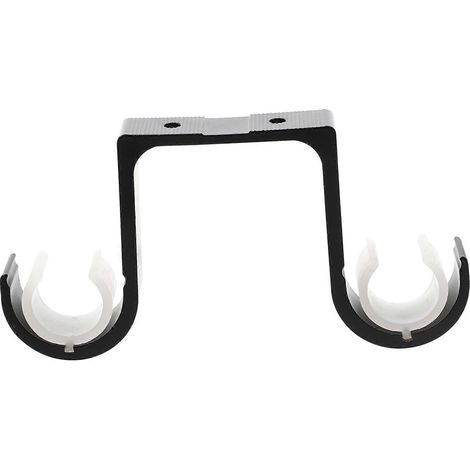 Support de tringle à rideaux pour rideaux, lot de 2, fixation au plafond, alliage d'aluminium (1/5)