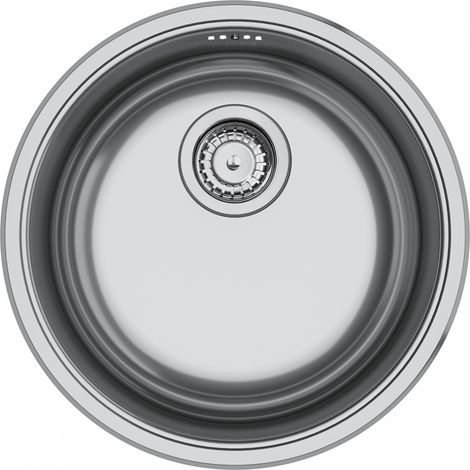 Franke Rotondo ROX 610-38. Tipo di lavello: Lavello sottopiano, Forma del lavandino: Cerchio, Materiale del lavandino: Acciaio inox. Larghezza: 435 mm, Lunghezza: 435 mm, Larghezza d... - 101.0692.523 (1/3)