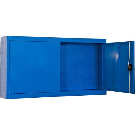 Simon Rack - Armoire de rangement murale 675x1200x275mm Bleu - CABINET TOOLS PANNEL 1200