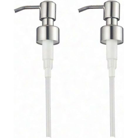 2 Réservoirs en Acier Inoxydable pour Distributeur de Savon Liquide, Pièces de Rechange (1/5)