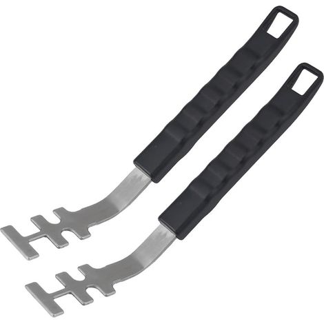 Grillzange, Barbecue-Grillheber, hitzebeständiger Griff bis zu hohen Temperaturen, kompakt 5 x 3,5 cm, einfache Handhabung, sicherer Halt, schützt die Hände vor Verbrennungen, rutscht (1/5)