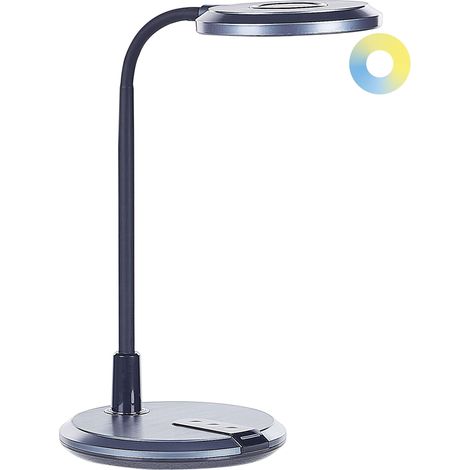 LED Schreibtischlampe COLUMBA verstellbar Metall Schwarz (1/5)