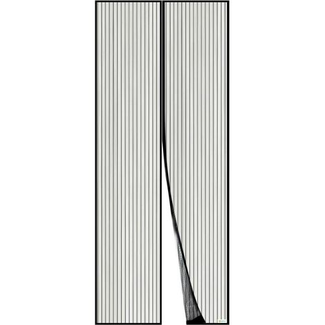 Fliegengitter Tür Magnetvorhang 110x210cm 110x210 cm Schwarz (1/5)