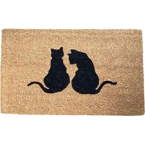 Cat Silhouette Indoor & Outdoor Coir Doormat (1/5)