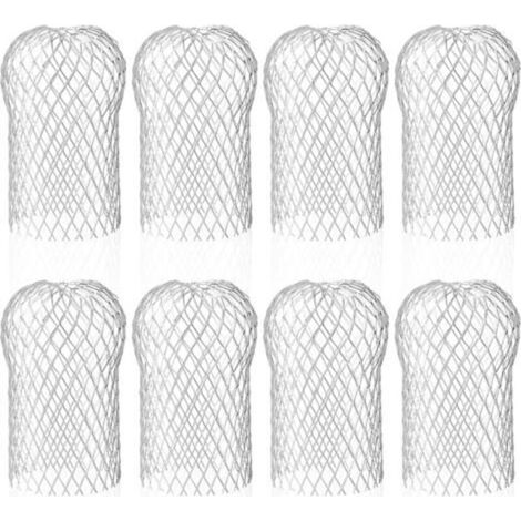 8x Filtres de Gouttière en Aluminium,Protections de gouttières en métal pour les avant-toits,8.8x14.5cm (1/5)