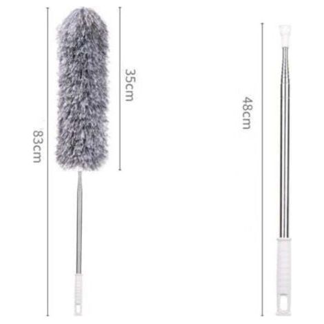 Plumeau télescopique extra-long, lavable, réglable, adapté au nettoyage des maisons et des voitures, 2,4 mètres de long. (1/3)