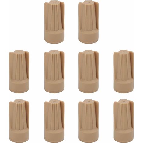 Lot de 10 capuchons de connexion pour câbles électriques, étanches IP68, pour éclairage paysager, couleur marron (1/5)