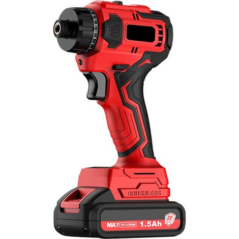 21-V-Lithium-Schraubendreher mit einstellbarem Drehmoment und 2 Geschwindigkeitsstufen, multifunktionales Reparaturwerkzeug-Set B