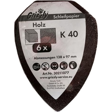 Schleifblatt-Set K40 (6St)