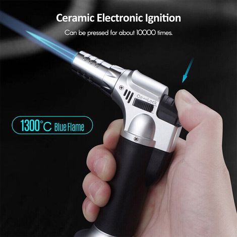 Outils de soudage, de brasage et de soudage à l'étain micro-chalumeau à butane rechargeable briquet