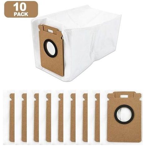 Sacs à poussière de rechange pour aspirateur Roborock H50 Ultra et H60 Hub Pro, avec filtre ultra-fin capturant les poussières fines, matériau résistant aux déchirures et conception facile à installer