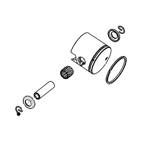 Kit pistone segmenti seeger spinotto ORIGINALE OLEOMAC motosega GSTH240 50350173