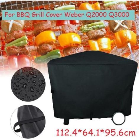 112.4 x 64.1 x 95.6 cm waterproof, dustproof, rainproof, and UV-resistant outdoor picnic barbecue cover. (1/4)