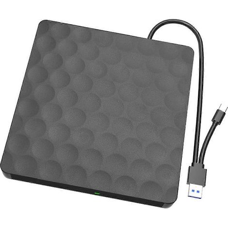 Graveur Blu-ray externe portable USB 3.0, lecteur Blu-ray portable avec port USB-C, compatible 3D, 25 Go et 50 Go.