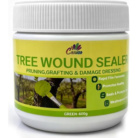 600g Mastic Cicatrisant Vert,Imperméable et Résistant aux Intempéries pour la Cicatrisation des Arbres,Greffage et Guérison Rapide Arbres Fruitiers et Plantes Ornementales (1/5)