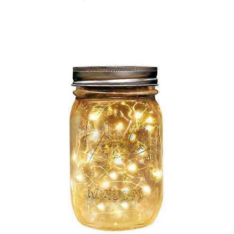 Lampe solaire, lampe solaire bouteille, lampe Mason, lampe d'extérieur pour jardin, lampe suspendue bouteille, lampe pour bocal en verre, applique murale, lampadaire LED, 20 LED W (1/5)