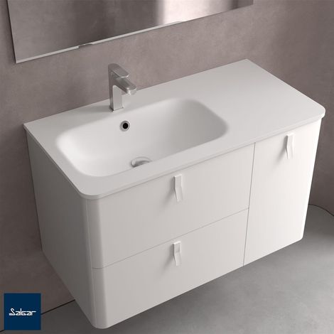 Plan vasque SOFIA 905 droit MINERALSOLID MAT 905 x 15 x 460 mm (1/3)