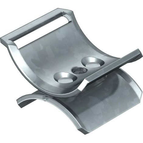 OBO Bettermann Cubeta doble 12-16mm acero cincado en banda cinc/aluminio, Double Dip, 1199714