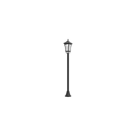 Luminaire extérieur lampadaire sur pied solaire lampadaire lanterne classique LED 30 Lm 15 x 15 x 127 cm noir