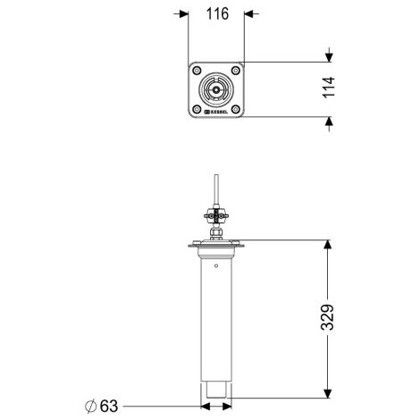 KIT DE RÉAMÉNAGEMENT SONDE DE NIVEAU KESSEL 681043