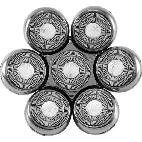 Replacement Cutter Head for Electric Shaver Beard Trimmer 7D Floating Heads Wet and Dry (1/4)