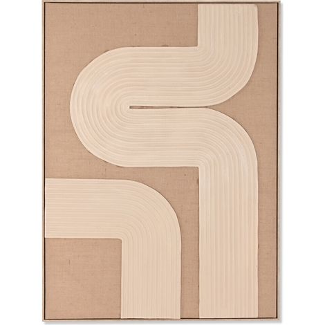 Cuadro Yute Foam 103X4,5X143 Moderno 3D Natural (1/5)