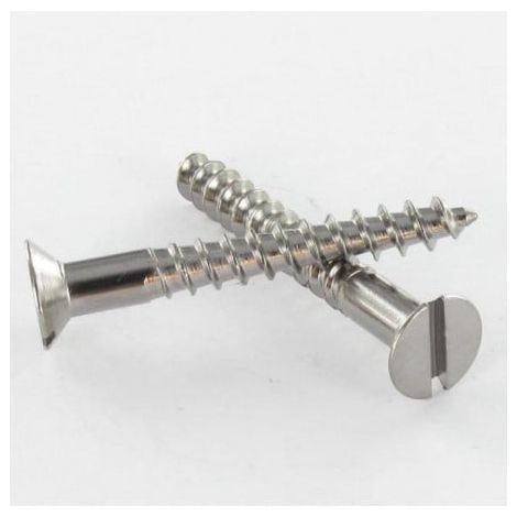 Vis bois Laiton chrome Tête fraisée TF Fendue 3.5X25