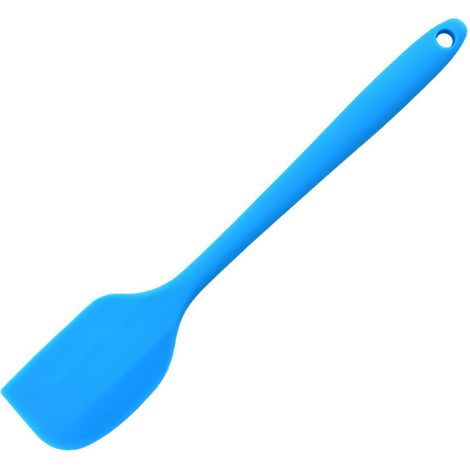 Silikonspatel, Gebäckwerkzeug, lebensmittelecht, flexibler Allzweckspatel, Butterspatel für Kuchen, blau. (1/5)