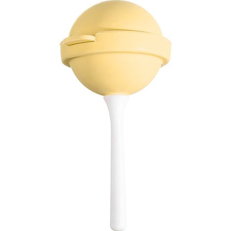 Moule à glace ronde Silicone Jaune Réutilisable Résistant Chaleur DIY Lollipop Facile Démoulage Lavable Vaisselle (1/5)