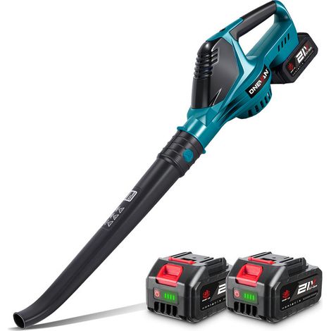 Laubbläser 21 V, 168 m³/h, 5 Geschwindigkeitsstufen – 2 x 4,0-Ah-Akkus und Ladegerät (1/5)