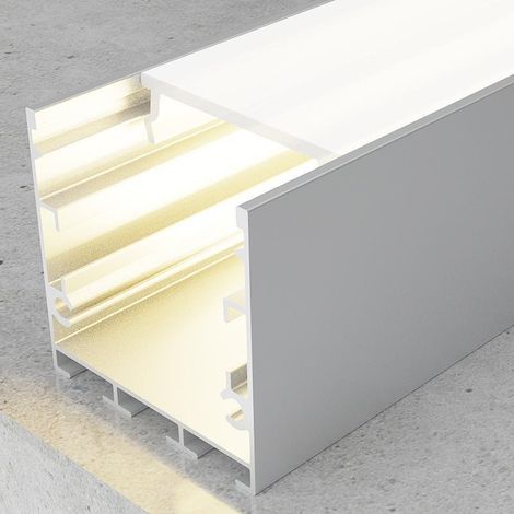 IluminaShop - Perfil de Aluminio Fate 12V/24V/220V 2 Metros – Opcional colgante (1/4)
