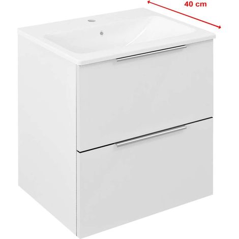 Sapho Cirasa - Mobiletto da lavabo, 48x54x39 cm, 2 cassetti, bianco CR492-3030 (1/5)
