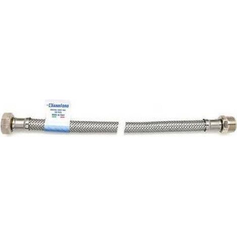 TUYAU FLEXIBLE EN ACIER INOXYDABLE MODèLE NORMAL 80 CM Dimensions : MF 1/2 x 1/2