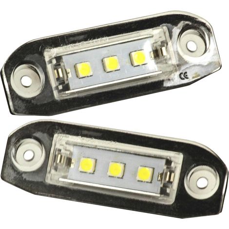 KIT LUCI TARGA A LED 2 PEZZI COMPATIBILE CON Cadillac Escalade BJ 2014-2020 / VETRO TRASPARENTE/ LED 6000K EFFETTO XENON / CAN-BUS, PLUG AND PLAY (1/5)