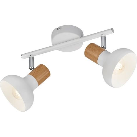Plafoniera doppia LATIKA RL bianca metallo 2xE14 10W (1/3)