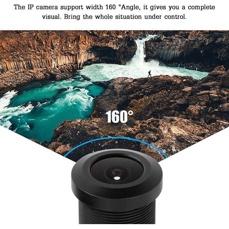 Objectif M12 1.8 mm grand angle 160° pour caméra IP 1MP capteur CCD 1/2.5" (1/5)