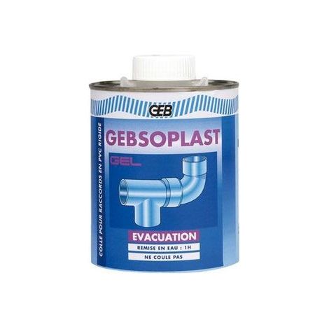 GEB – Colle multi-usage pour raccords PVC évacuation – 500ml – Résiste aux eaux chaudes – Assemblage tubes et raccords sous pression (1/7)