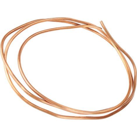 Tube rond en cuivre, tube en cuivre souple, 2 m T2 en cuivre souple, diamètre intérieur : 4 mm, diamètre extérieur : 5 mm, épaisseur : 0,5 mm, pour le refroidissement (1/5)