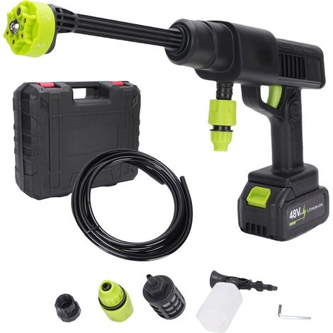 Lave-auto Portable sans fil, haute pression, moteur à Piston 14 cylindres, portée 8-10m, puissance de crête 40bar pour voitures, prise ue