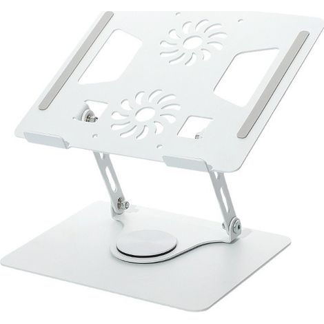 Support rotatif pour ordinateur portable en alliage d'aluminium, support de refroidissement, support de tablette plat, support de lecture surélevé (1/5)